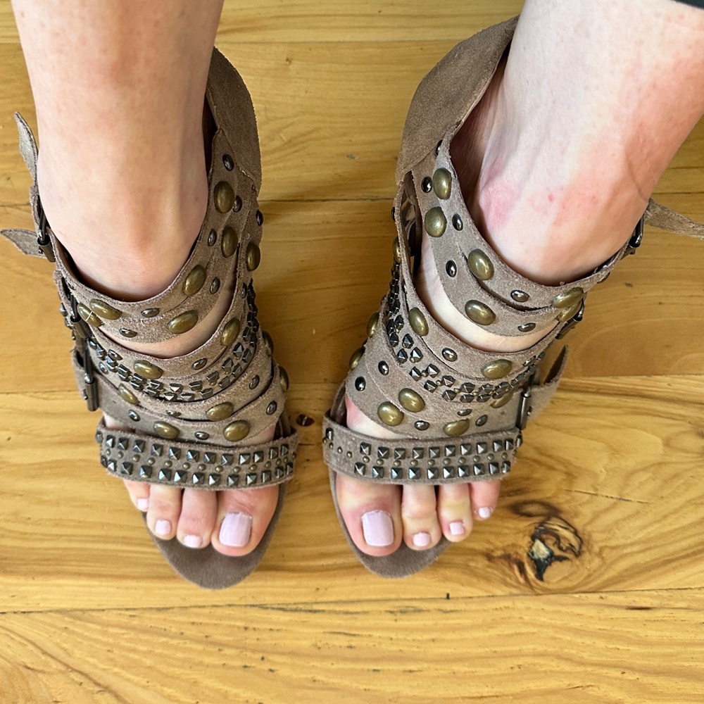 Dolce Vita studded suede sandals